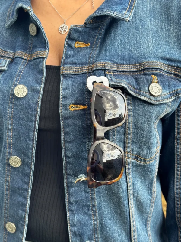 Porte-lunettes — blanc nacré